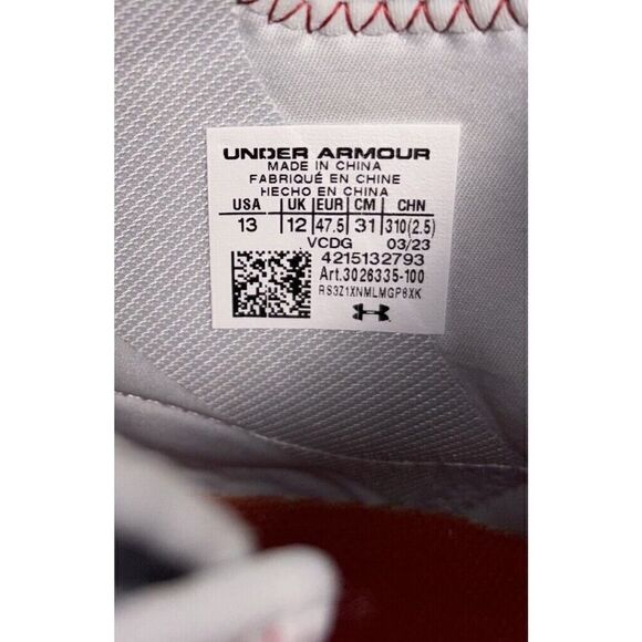 Under Armour UA Spotlight Clone MC LE USA Football Cleats Men Size 13 3026335100 - Picture 9 of 9